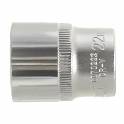 Насадка шестигранна коротка 1/2" 22мм CrV ULTRA (6070222) - мініатюра 4