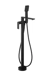 Змішувач для ванни Corsan Trino black mat підлоговий CMB7159BL Чорний матовий