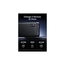 Батарея універсальна Ugreen 20000mAh 22,5W PD, 2хUSB-A, 2xUSB-C Black (PB312) (25683) - мініатюра 5