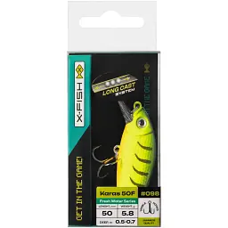 Воблер X-Fish Karas 50F 50mm 5.8g 098 (0.5-0.7m) - мініатюра 2