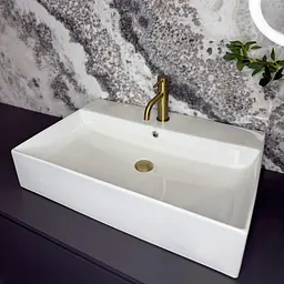 Умивальник VBI Rutino підвісний 70.5x46 см white VBI-017602 - мініатюра 4