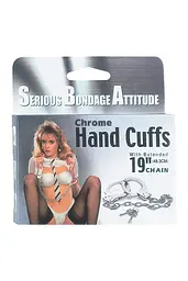 Наручники Chrome Handcuffs Metal Handcuffs W. Key - мініатюра 2