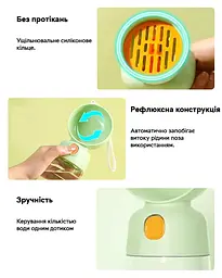 Пляшка-поїлка для собак і кішок Semi Pets Feeder 2 відділення 400 мл + 185 мл біла (14542) - мініатюра 7