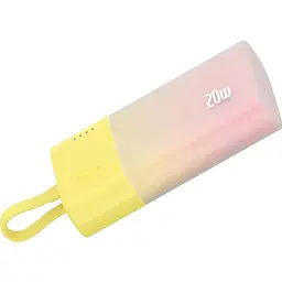 Зовнішній акумулятор Baseus Popsicle Lightning 5200mAh 20W Yellow [P10055600Y12-00] [125026] - мініатюра 5