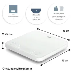 Ваги кухонні з функцією таймера та USB-зарядкою ADE KE 2100 - мініатюра 7