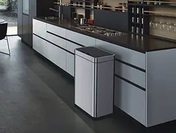 Відро для сміття сенсорне прямокутне Koer TC-020312-02 12 л нержавіюча сталь KR5586, Нержавіюча сталь - мініатюра 7