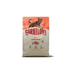 Сухий корм для кішок Carnilove True Fresh Beef Sterilised 2 кг (8595602582174)