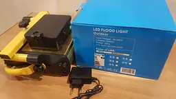 Акумуляторний LED Прожектор 100 W світлодіодний IP65 ліхтар W808 - мініатюра 7
