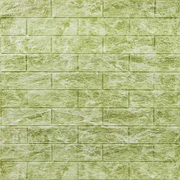 Декоративна 3D панель Sticker Wall самоклейка 700х770х5мм Глибока зелена цегла 069 SW-00000171