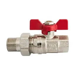 Кран прямий кульовий з американкою Karro Standart+ прямий 1 1/4" PN40 30412