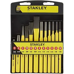 Набір зубил і бородків Stanley CrV 12 шт. (4-18-299) - мініатюра 2