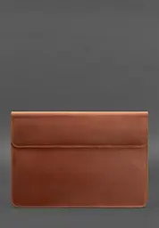 Шкіряний чохол-конверт BlankNote на магнітах для MacBook 14 Світло-коричневий Crazy Horse - мініатюра 2
