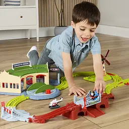 Залізничний трек Fisher-Price Томас і друзі Депо Тідмут із паровозиком Томасом і вертольотом Гарольдом (JLL36) - мініатюра 8
