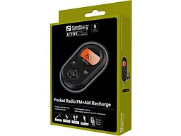 Радіоприймач кишеньковий з навушниками Sandberg Pocket Radio FM+AM Recharge (421-02) - мініатюра 7