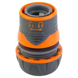 Конектор ½" швидкознімний для шланга ¾" з замком (ABS+TPR) FLORA (5015484) - мініатюра 2