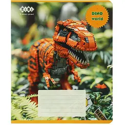 Упаковка зошитів ZiBi Dino 12 аркушів в клітинку 25 шт. (ZB25.1751K) - мініатюра 4