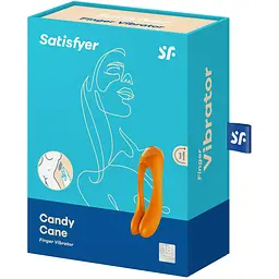 Вібратор на палець Satisfyer Candy Cane Orange - мініатюра 6