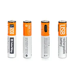 Акумулятор ColorWay AAА USB-С 590 mAh 1.5V (2шт) (Li-Polymer) (CW-UBAAA-09) - мініатюра 3