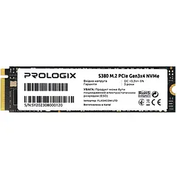 Накопичувач SSD M.2 2280 256GB Prologix (PRO256GS380) - мініатюра 1