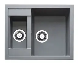 Кухонна мийка Adamant Duplex 610x495x200 сірий 483223, Сірий