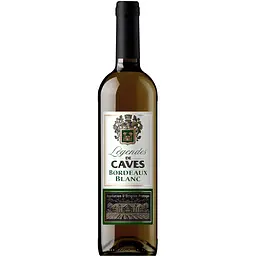 Вино Legendes de Caves Bordeaux Blanc AOC біле сухе 0.75 л