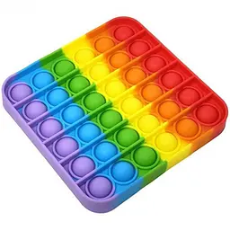 Іграшка-антистрес "POP-IT" PPT-S (Multicolor) Квадрат Райдужний