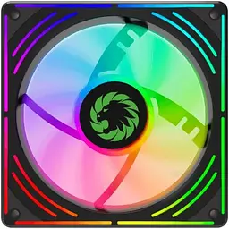 Комплект вентиляторів GameMax 3*120мм mm Black frame ARGB Fan RA300 BK (RA300 BK) - мініатюра 3