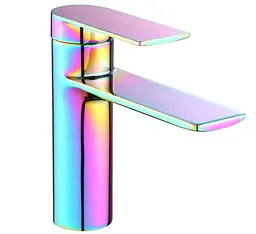 Змішувач для умивальника Mexen Zero Blue Pink низький MEX-71100-52, Синий