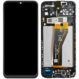 Дисплей Samsung A146B Galaxy A14 5G чорний, оригінал PRC, з рамкою, SM-A146B BS066FBM-L09-DB01_R1.1
