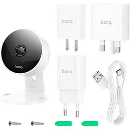 Камера відеоспостереження Hoco D7 Indoor HD Camera 4MP 1440P 2.4 ГГц бездротова - мініатюра 6