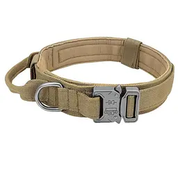 Нашийник для собак Harness, нейлоновий з металевою пряжкою-фастекс Коричневий, L