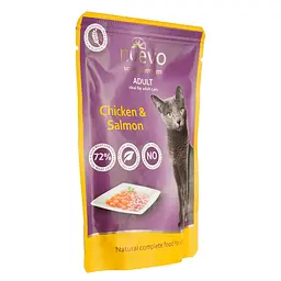 Вологий корм для котів Nuevo Adult курка та лосось 85 г (95207 (760)) - мініатюра 3