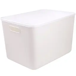 Комплект XXL: ящик для зберігання МВМ My Home FH-14 XXL 360х257х240 мм та кришка FH-16 білий (FH-14/FH-16 WHITE)