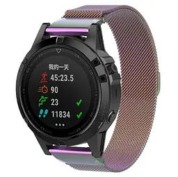 Ремінець металевий для смарт-годинника Google Pixel Watch 42,43 mm, Milanese Magnetic, різнокольоровий, міланська петля, браслет на магнітній застібці, сумісний з годинником Google Pixel Watch, для моделей з розміром корпусу 42,43 мм - мініатюра 2