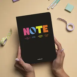 Блокнот у клітинку «NOTE» чорний - мініатюра 4