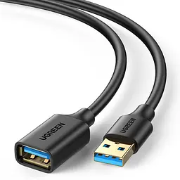 Кабель-подовжувач UGREEN US129 USB 3.0 Type-A 0,5 м чорний (30125)