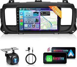 Автомагнітола Podofo Android 13 4/64GB для Peugeot Jumpy/Expert/Proace
