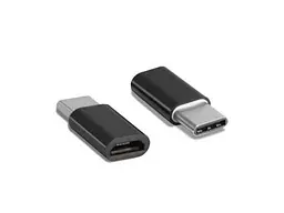 Перехідник Lapara LA-Type-C-MicroUSB-adaptor black (USB 3.1 Type-C male на Micro USB female OTG)