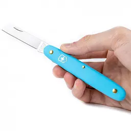 Ніж Victorinox садовий Floral 100мм 1функ блакит.мат (блістер) - мініатюра 2
