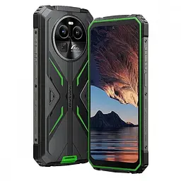 Смартфон Blackview BV8100 8/256GB акумулятор 8800 мАг чорно зелений - мініатюра 2