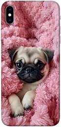 TPU чохол Demsky Мопс у ніжностях для Apple iPhone XS Max (6.5")