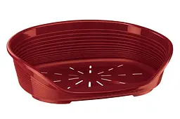 Пластиковий лежак для собак і котів Ferplast Siesta Deluxe 8 бордовий 82×59,5×25 см 70208929