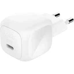 Мережевий зарядний пристрій Belkin BoostCharge Compact USB-C PD 45W White (WCA013KQWH) [158900]