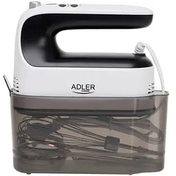 Міксер Adler AD 4229 ручний/ 600Вт/ 9 швидкостей/ Turbo/ контейнер для аксесуарів/ білий - мініатюра 6