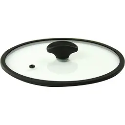 Кришка скляна з силіконовим обідком TVS 24 см (9465124003H901) - мініатюра 2
