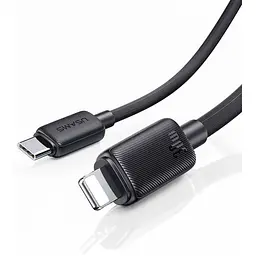 Дріт для зарядки та передачі данних UsamsType-C до Lightning  30W 2м, чорного кольору