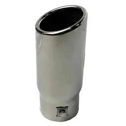 Насадка на глушник Elegant Кругла Ø 63 х 170 мм Хром (EL 106 014) - мініатюра 2