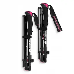 Трекінгові палиці Mountain Goat Pro+ 43-130 см Black/Pink (P-5905973404662) - мініатюра 4
