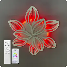 Люстра світлодіодна 517 Light 3color з пультом 180Вт Білий (02115) - мініатюра 10