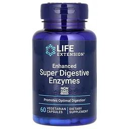 Комплекс травних ферментів Life Extension Enhanced Super Digestive Enzymes, 60 вегакапсул